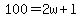 100=2w%2Bl