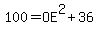 100=OE%5E2%2B36