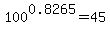 100%5E0.8265=45