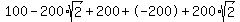 100+-+200%2Asqrt%282%29+%2B+200+%2B+-200+%2B+200%2Asqrt%282%29%29