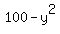 100-y%5E2