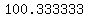 100.333333