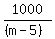1000%2F%28%28m-5%29%29