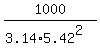 1000%2F%283.14%2A5.42%5E2%29