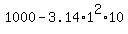 1000+-+3.14%2A1%5E2%2A10