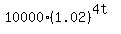 10000%2A%281.02%29%5E%284t%29