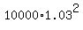 10000%2A1.03%5E2