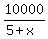 10000%2F%285%2Bx%29
