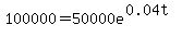 100000=50000e%5E%280.04t%29