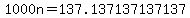 1000n+=+137.137137137137