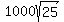 1000sqrt%2825%29