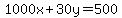 1000x%2B30y=500