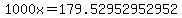 1000x=179.52952952952