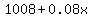 1008%2B0.08x
