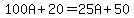 100A%2B20=25A%2B50
