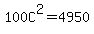100C%5E2+=+4950