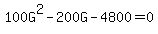 100G%5E2+-+200G+-+4800+=+0