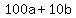 100a+%2B+10b