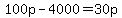 100p+-+4000=30p