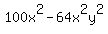 100x%5E2+-+64x%5E2y%5E2