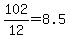 102%2F12=8.5%29