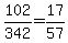 102%2F342=17%2F57