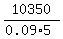 10350%2F%280.09%2A5%29