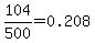 104.00%2F500=0.208