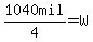 1040mil%2F4=W
