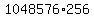 1048576%2A256