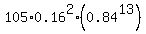 105%2A0.16%5E2%280.84%5E13%29