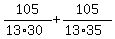 105%2F%2813%2A30%29+%2B+105%2F%2813%2A35%29