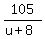 105%2F%28u%2B8%29