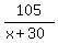 105%2F%28x%2B30%29