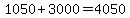 1050%2B3000=4050
