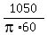 1050%2F%28pi%2A60%29