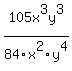 105x%5E3y%5E3%2F84x%5E2y%5E4%29