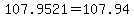107.9521=107.94