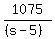 1075%2F%28%28s-5%29%29