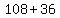 108%2B36