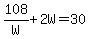 108%2FW%2B2W=30