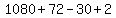 1080%2B72-30%2B2