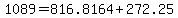 1089=816.8164%2B272.25