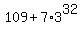 109%2B7%2A3%5E32