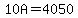 10A=4050