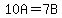 10A=7B