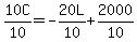10C%2F10=-20L%2F10%2B2000%2F10