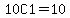 10C1=10