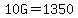 10G=1350
