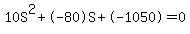 10S%5E2%2B-80S%2B-1050+=+0